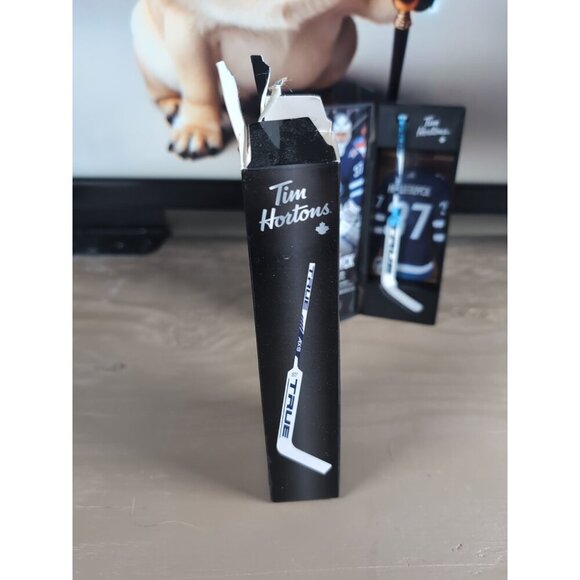 2021 Connor Hellebuyck TIM HORTONS LIMITED EDITION Collectible Stick & Locker - Picture 6 of 10